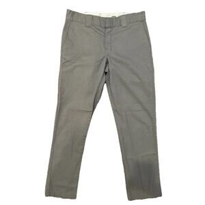 Dickies Work Pants Grey 33x32 Flex Slim Taper